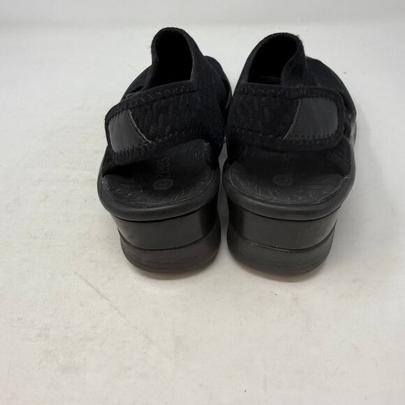 Bzees Comfort Sandals Size 8.5 Black Slip On Stretch Open Toe Walking Shoes - Picture 8 of 12